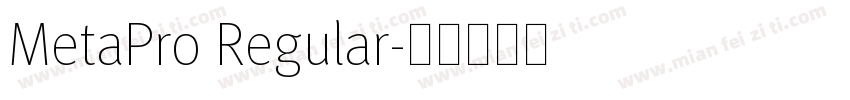 MetaPro Regular字体转换